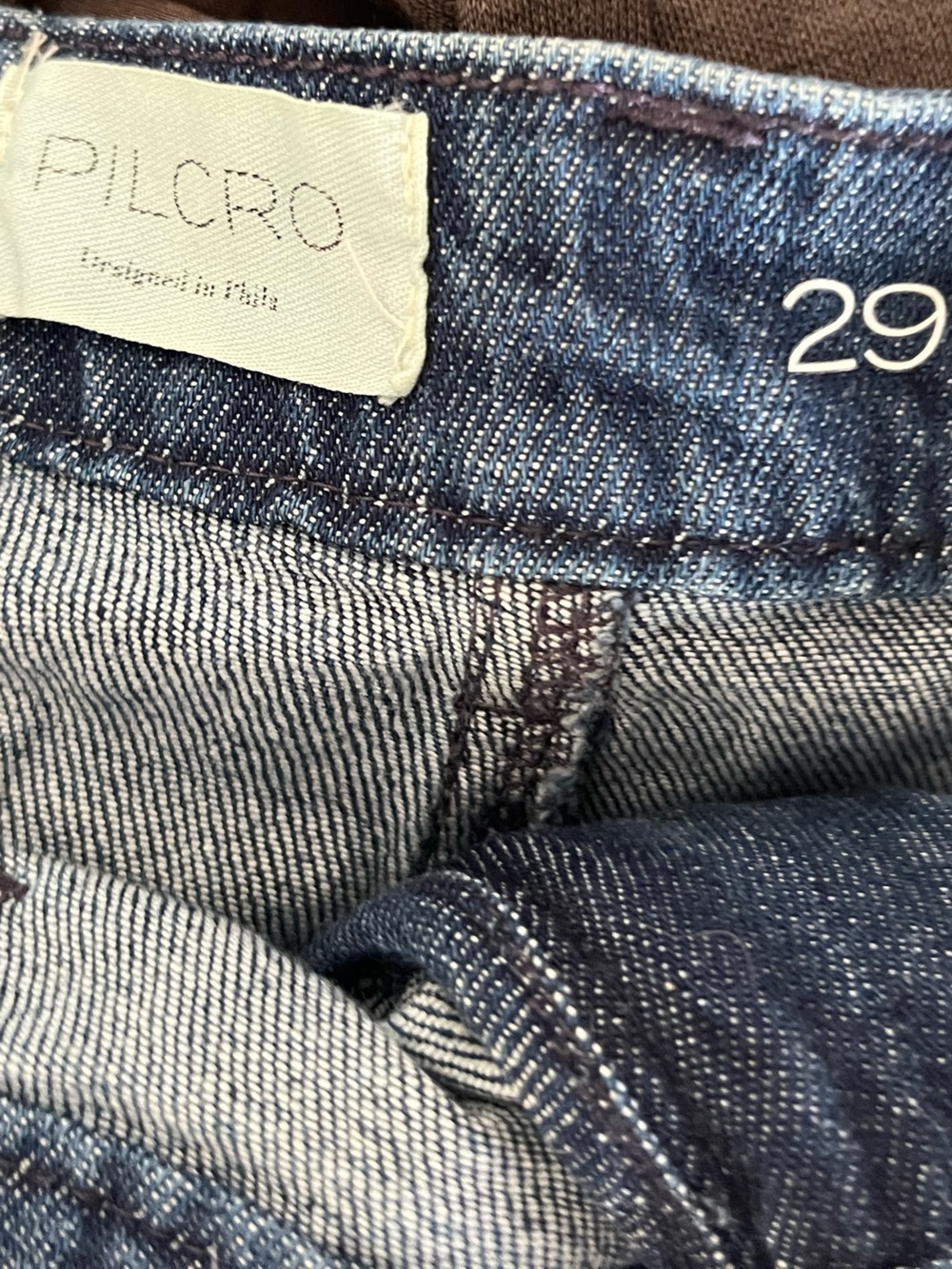 Pilcro Wide-Leg Denim Jeans in Deep Blue extra wide size 29 Anthropologie - Picture 8 of 8
